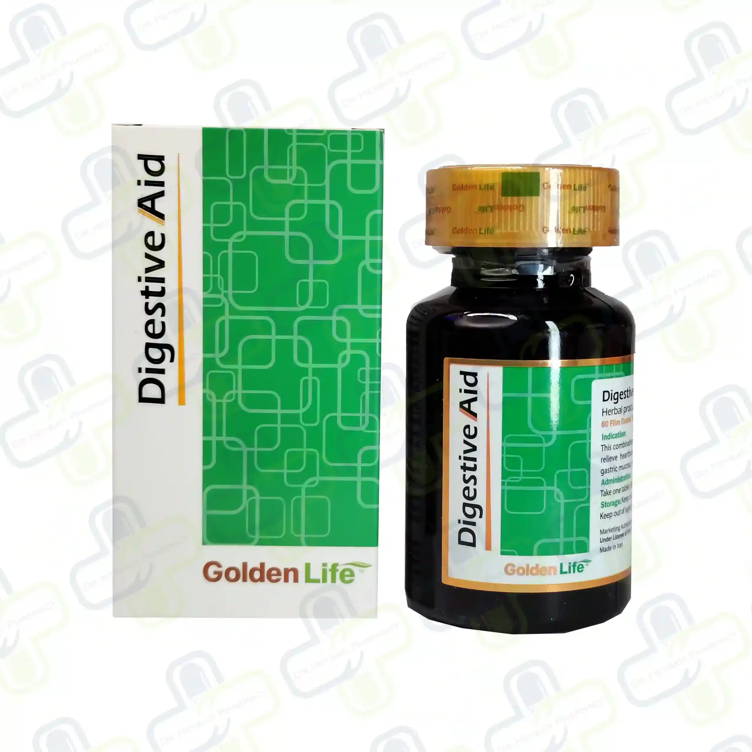 قرص دایجستیو اید گلدن لایف بسته 30 عددی