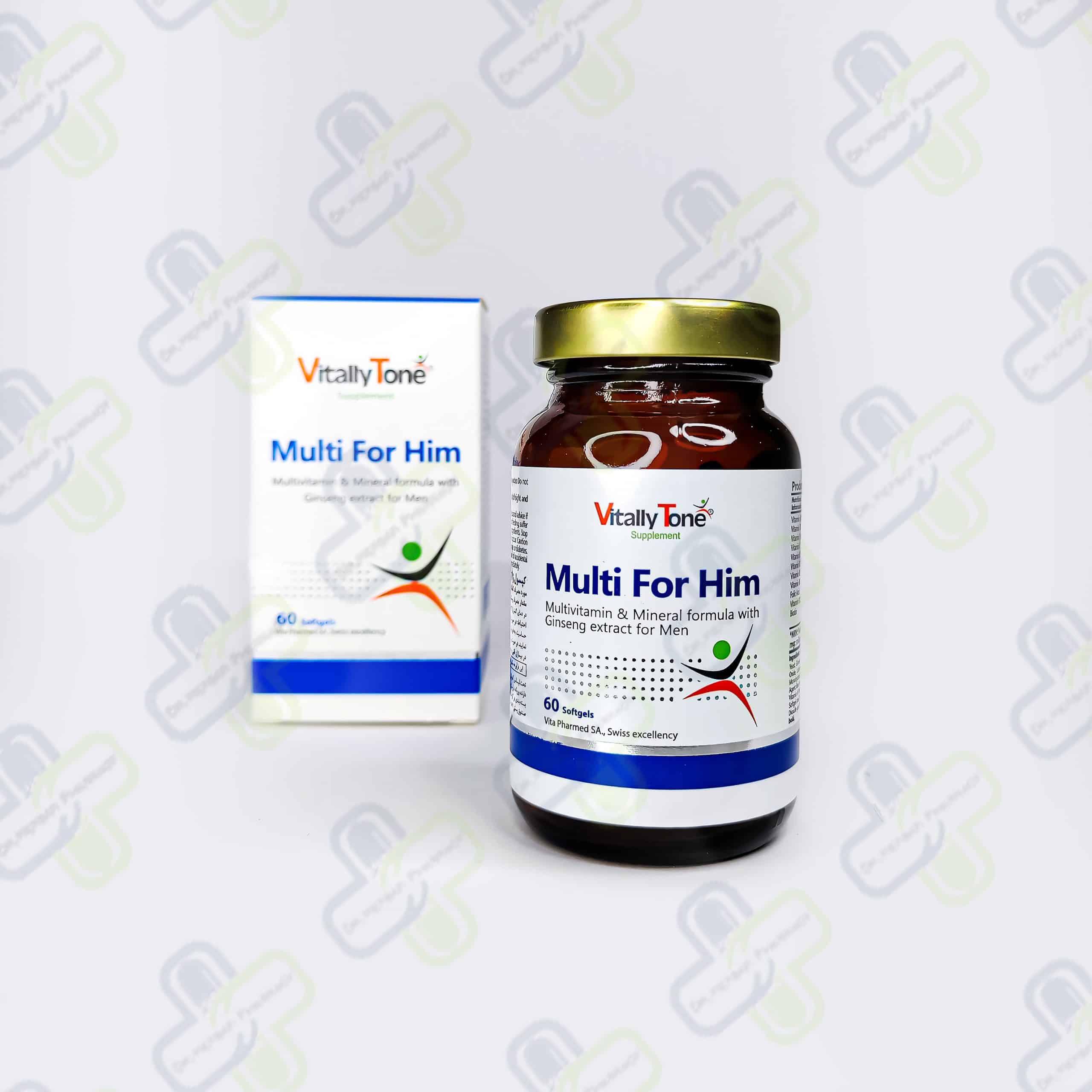 IMG_20241209_004913 کپسول ژلاتینی مولتی فور هیم مخصوص آقایان ویتالی تون 60 عدد