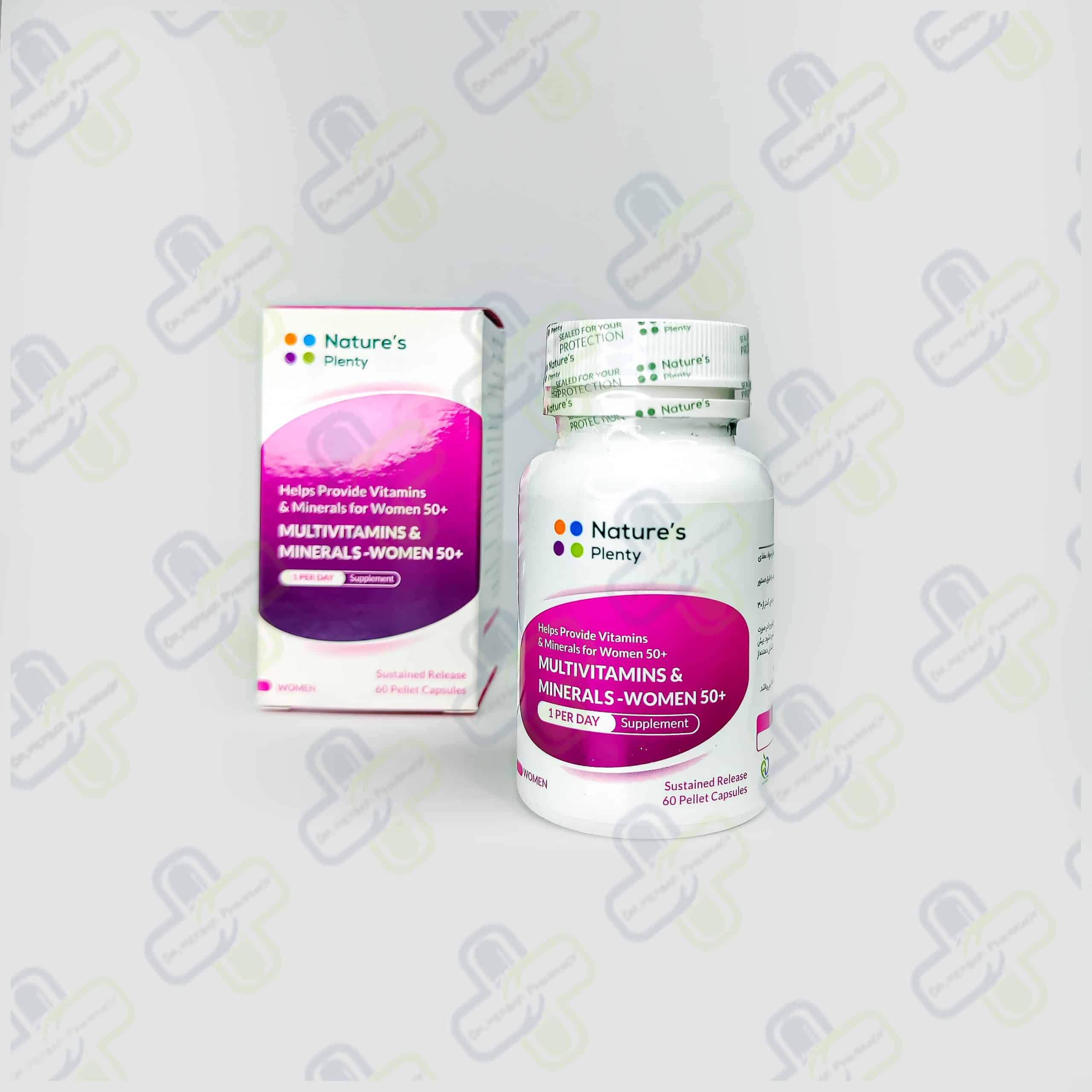 IMG_20241209_011201 كپسول مولتی ویتامین و مینرال بانوان 60 عدد نیچرز پلنتی