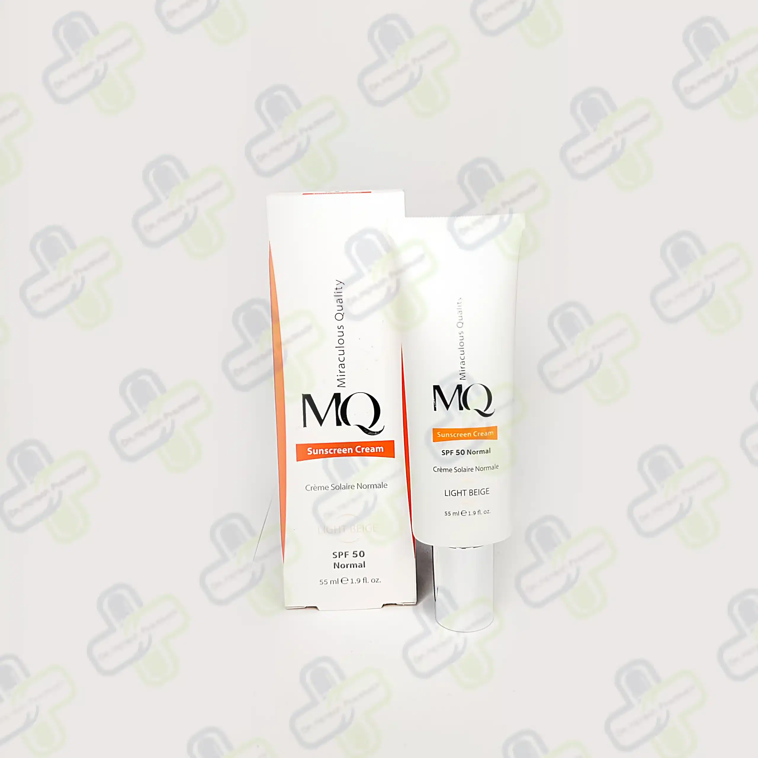 کرم ضد آفتاب ام کیو پوست نرمال‌ SPF50 رنگ روشن 55 میل
