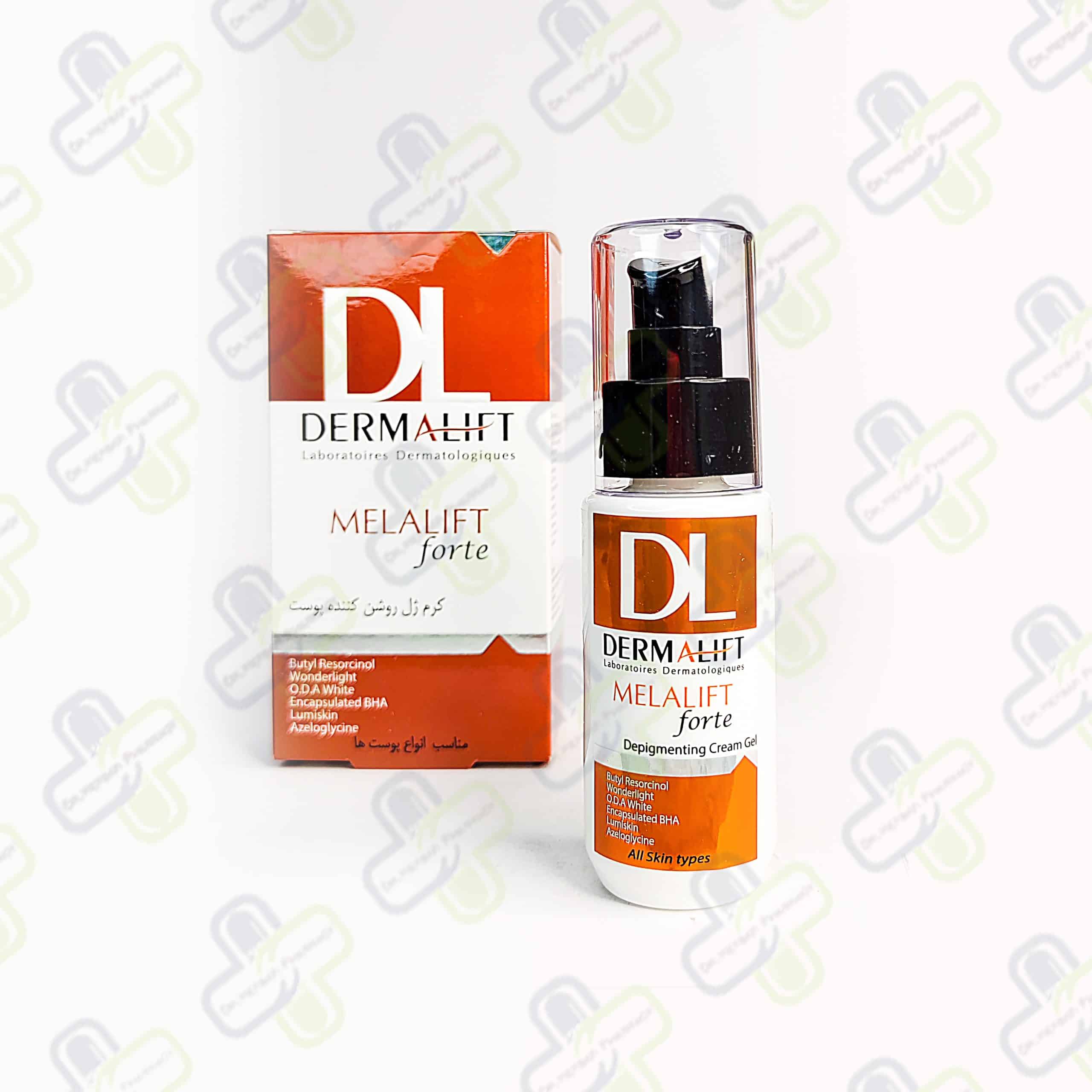 IMG_20250125_091701 کرم ژل روشن کننده پوست درمالیفت مدل Melalift Forte حجم 50 میلی لیتر