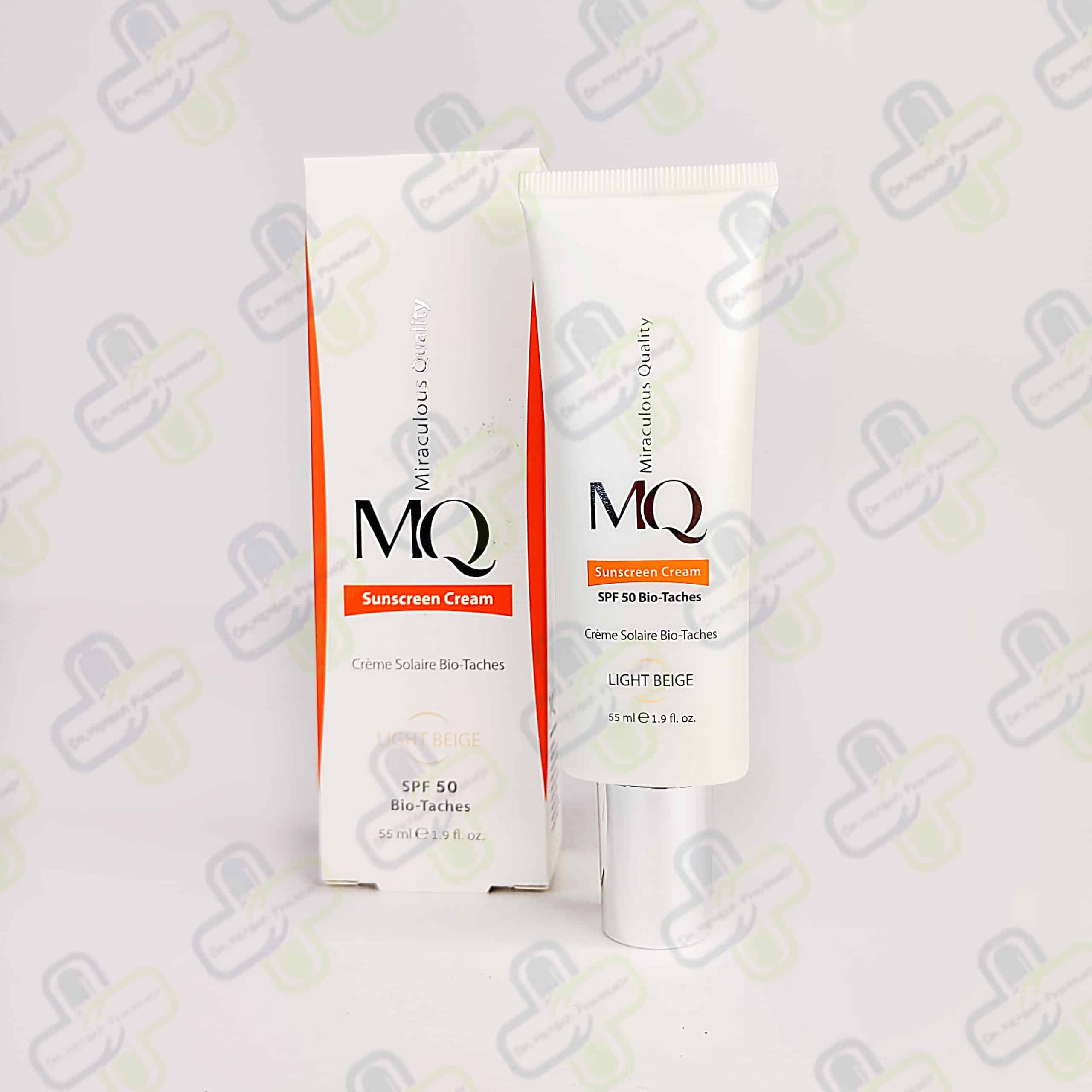 کرم ضد آفتاب ام کیو ضد لک SPF50 رنگ روشن 55 میل