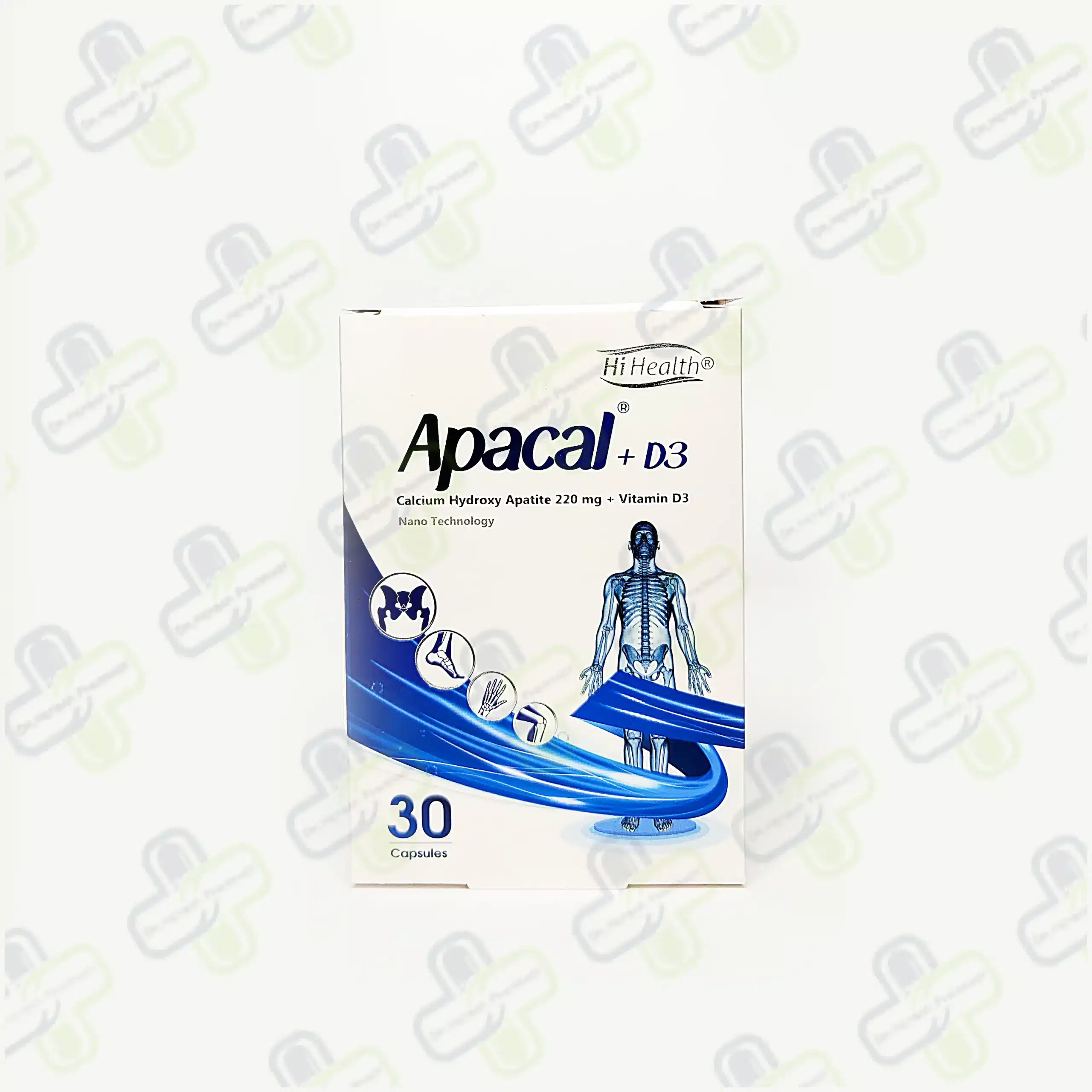 کپسول آپاکل و ویتامین د3 های هلث بسته 30 عددی