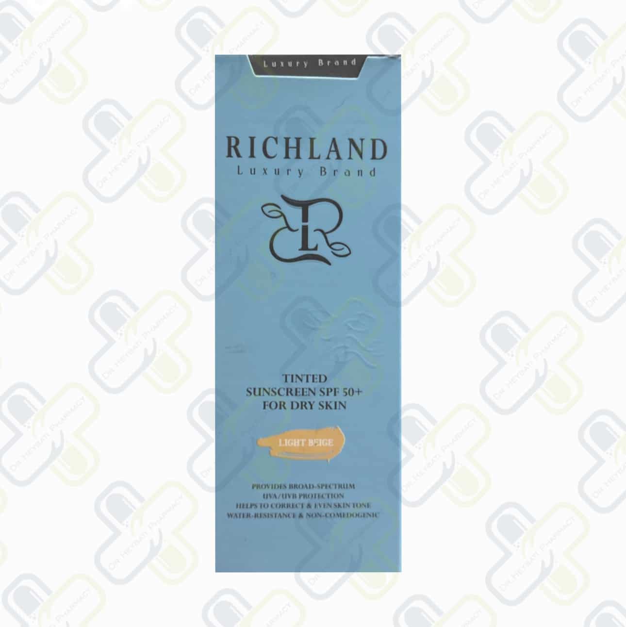 ضدآفتاب رنگی SPF50 ریچلند مناسب پوست خشک 40 میل