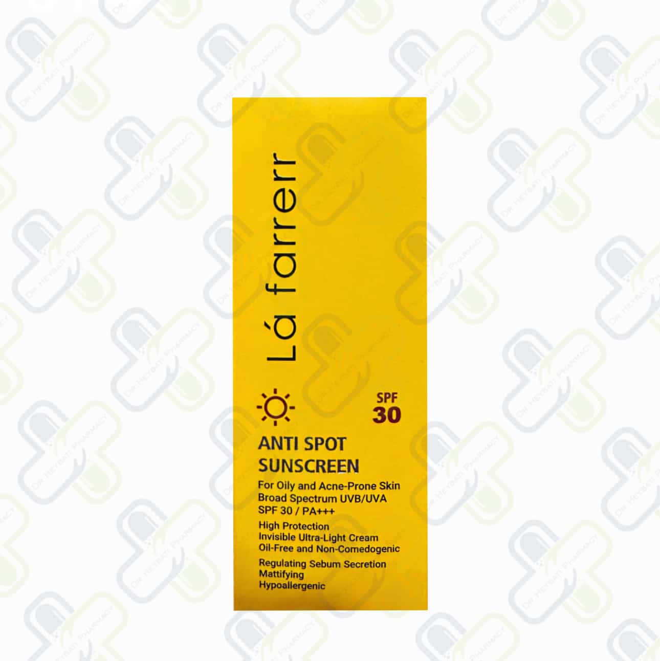 کرم ضد آفتاب و ضد لک بی‌رنگ لافارر مناسب پوست چرب و مستعد آکنه SPF30