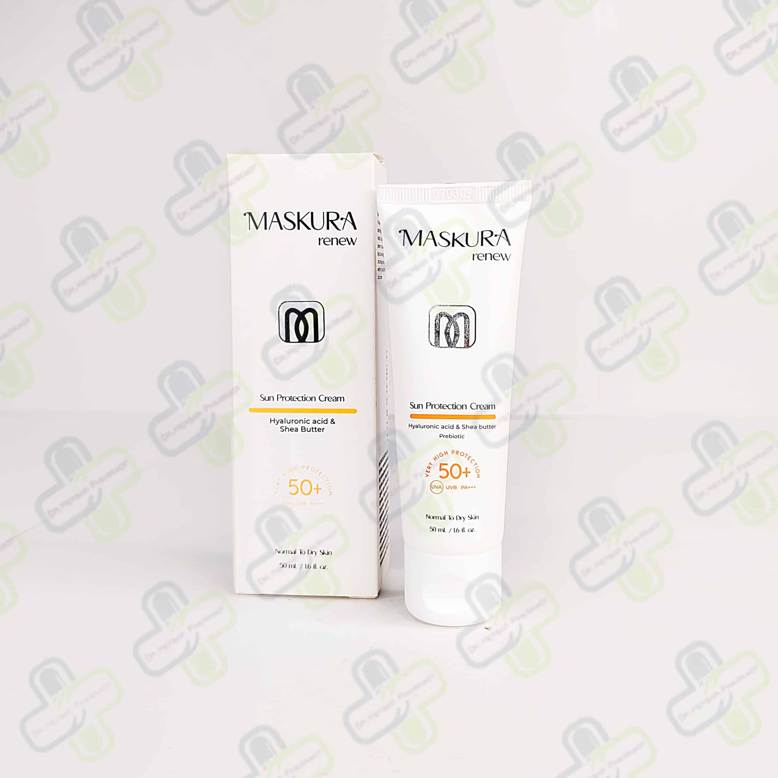 کرم ضدآفتاب پوست نرمال تا خشک SPF50 ماسکورا