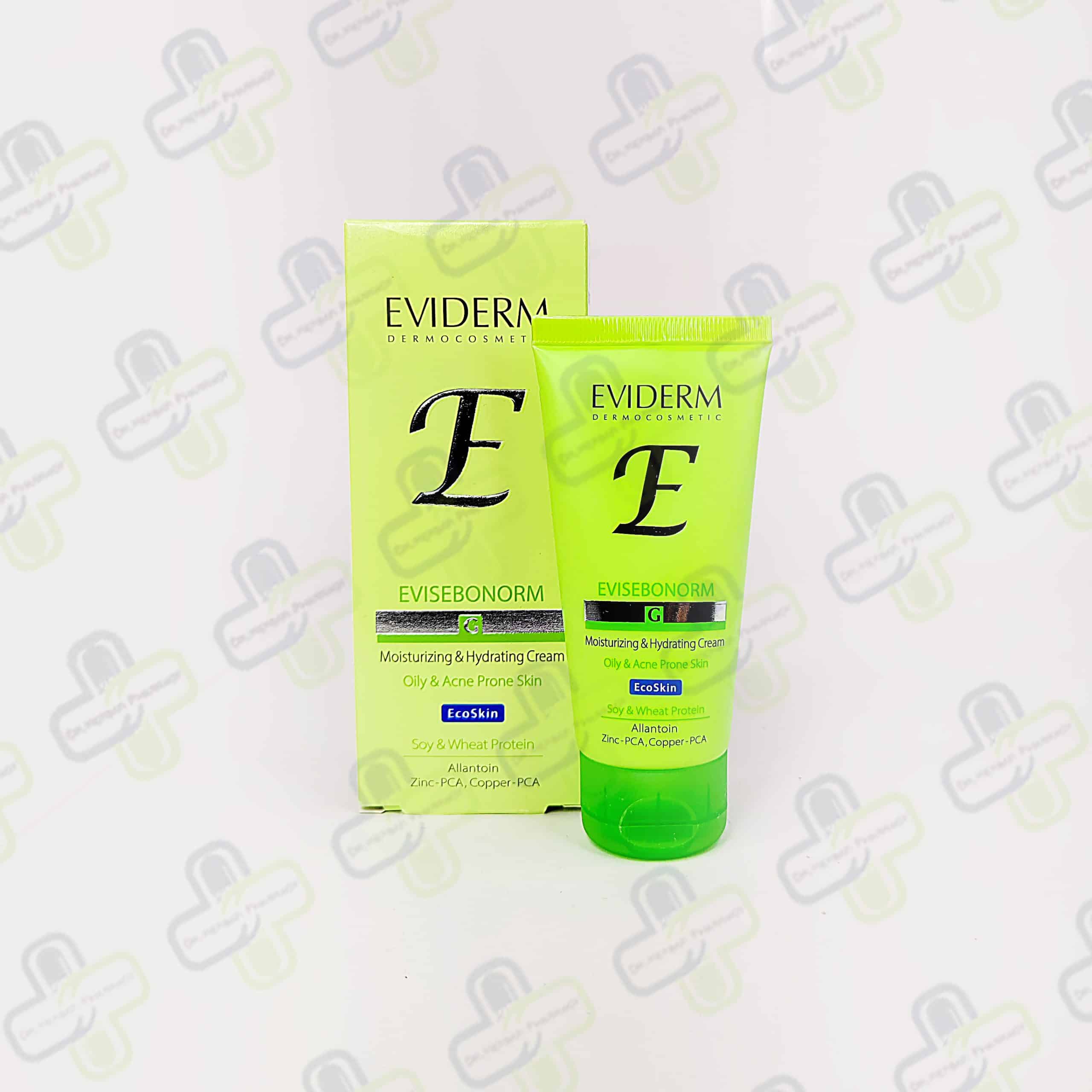 کرم آبرسان اویدرم فاقد چربی Evihydra مناسب پوست نرمال و مختلط 50 میلی لیتر