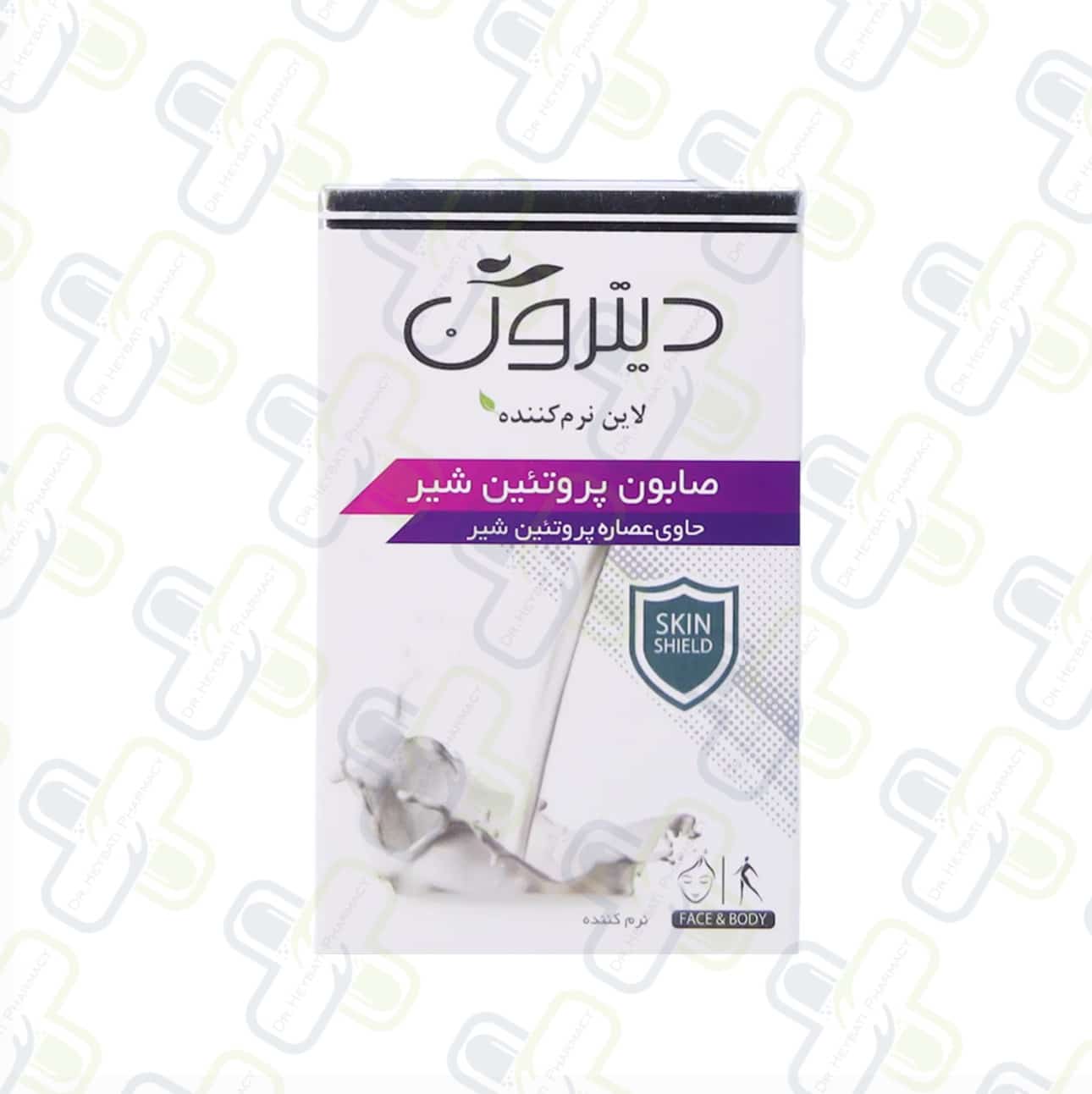 صابون نرم کننده پروتئین شیر دیترون حاوی روغن بادام و موم زنبور عسل