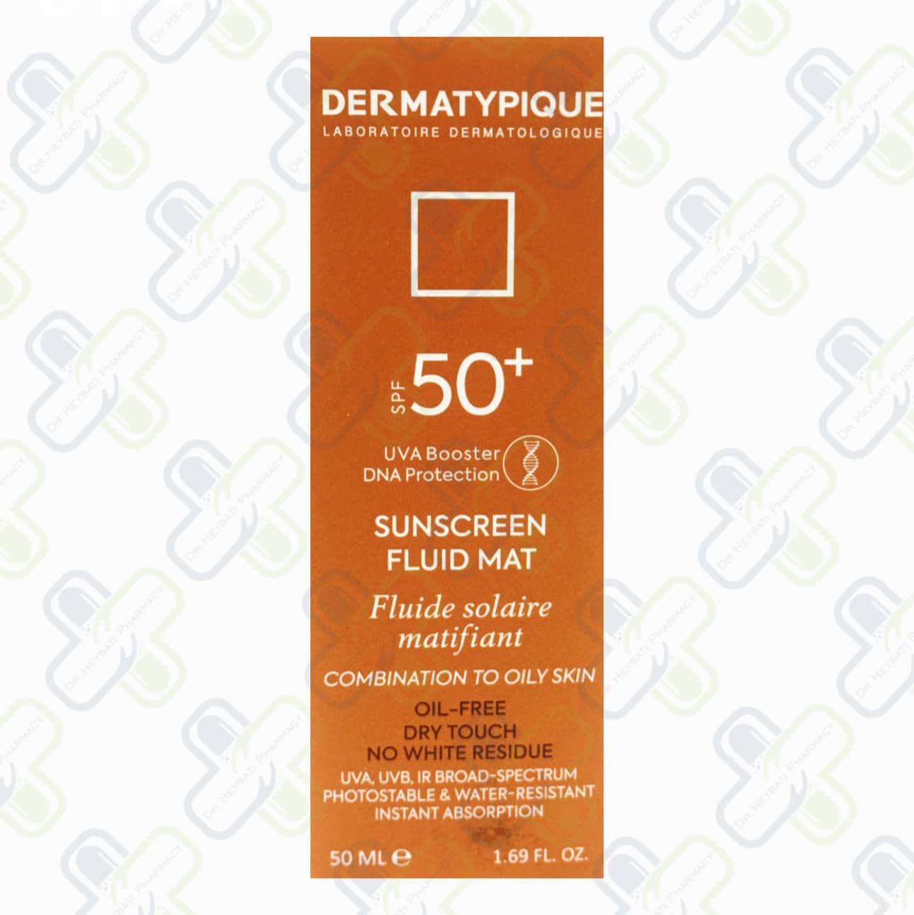 کرم ضد آفتاب فلویید مت بی رنگ درماتیپیک فاقد چربی مناسب پوست مختلط تا چرب SPF50
