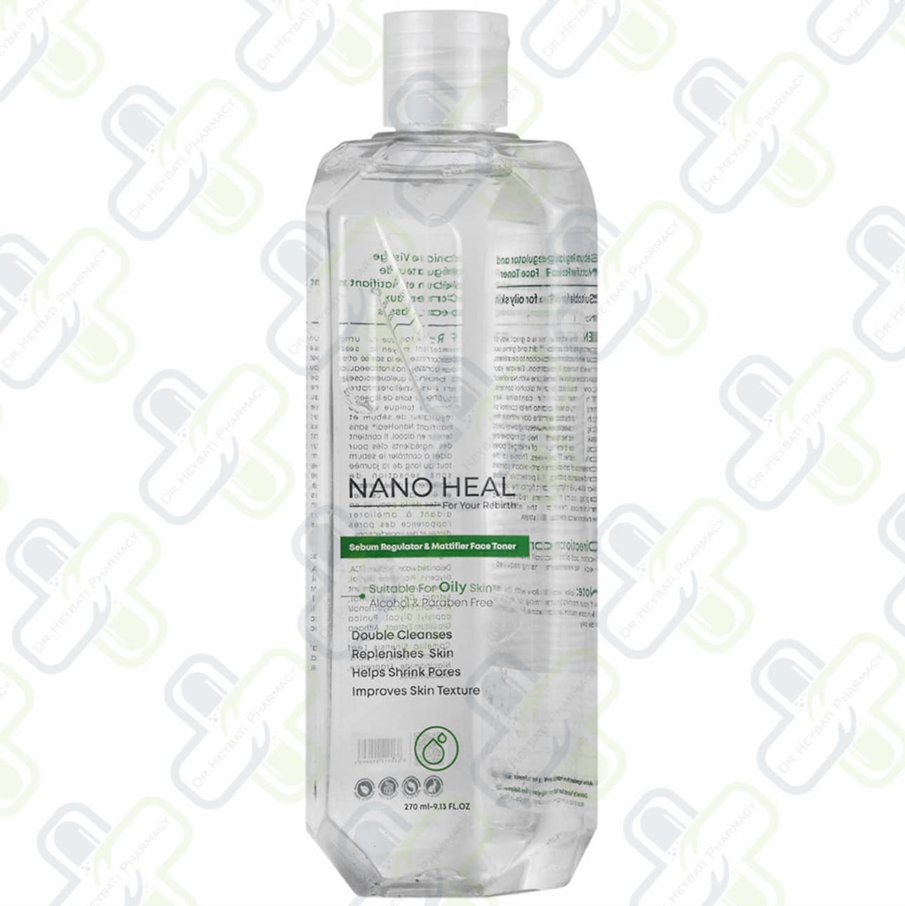 تونر تنظیم کننده چربی و مات کننده پوست چرب نانوهیل