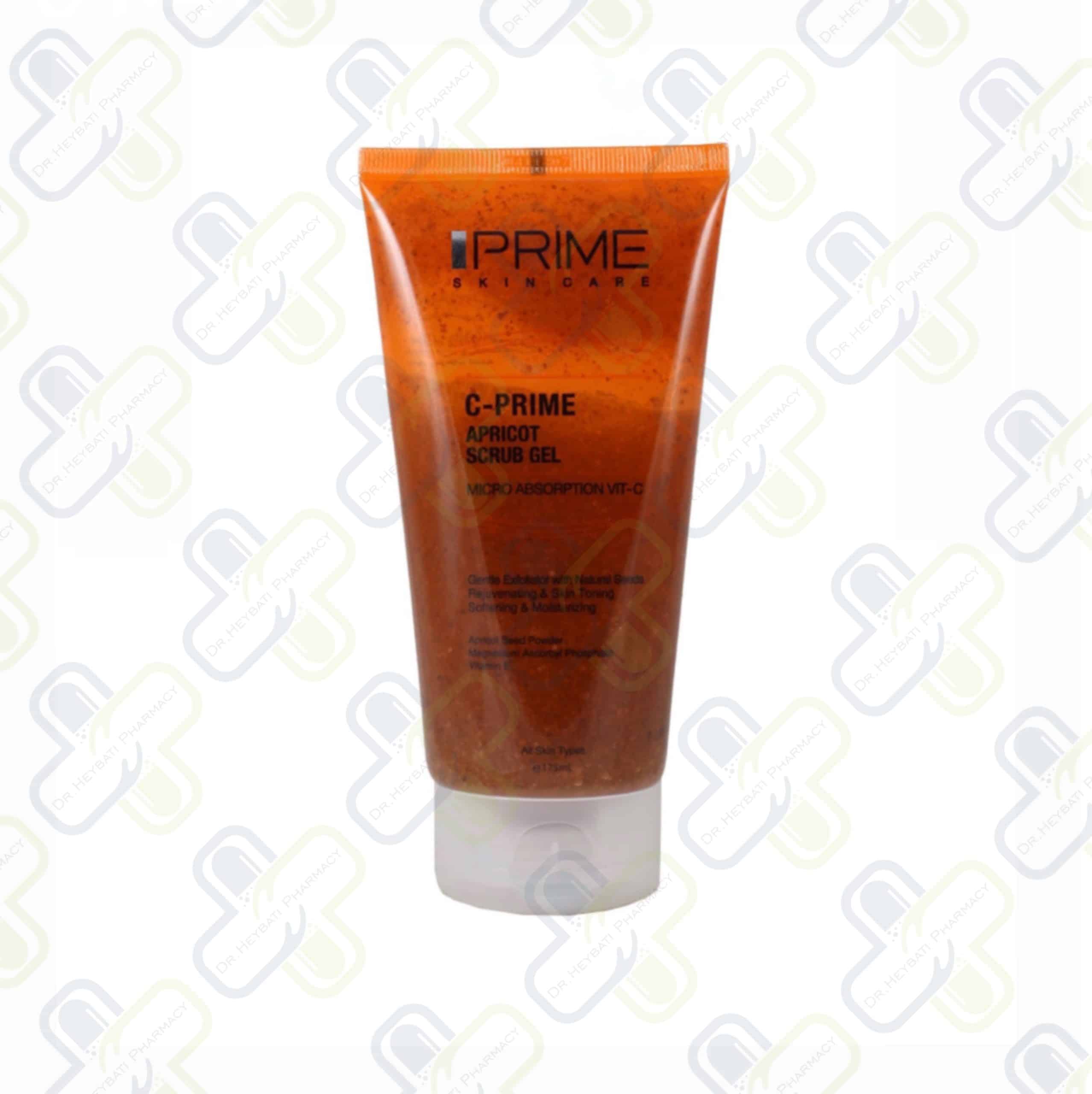 ژل اسکراب پاک کننده زردآلو ویتامین سی پرایم 175 میلی لیتر