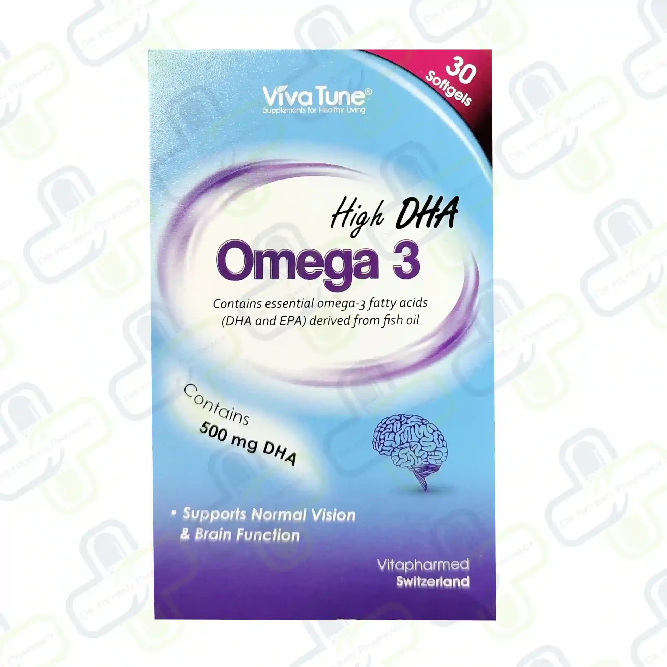 کپسول نرم ژلاتینی امگا 3 High DHA ویواتیون 30 عددی