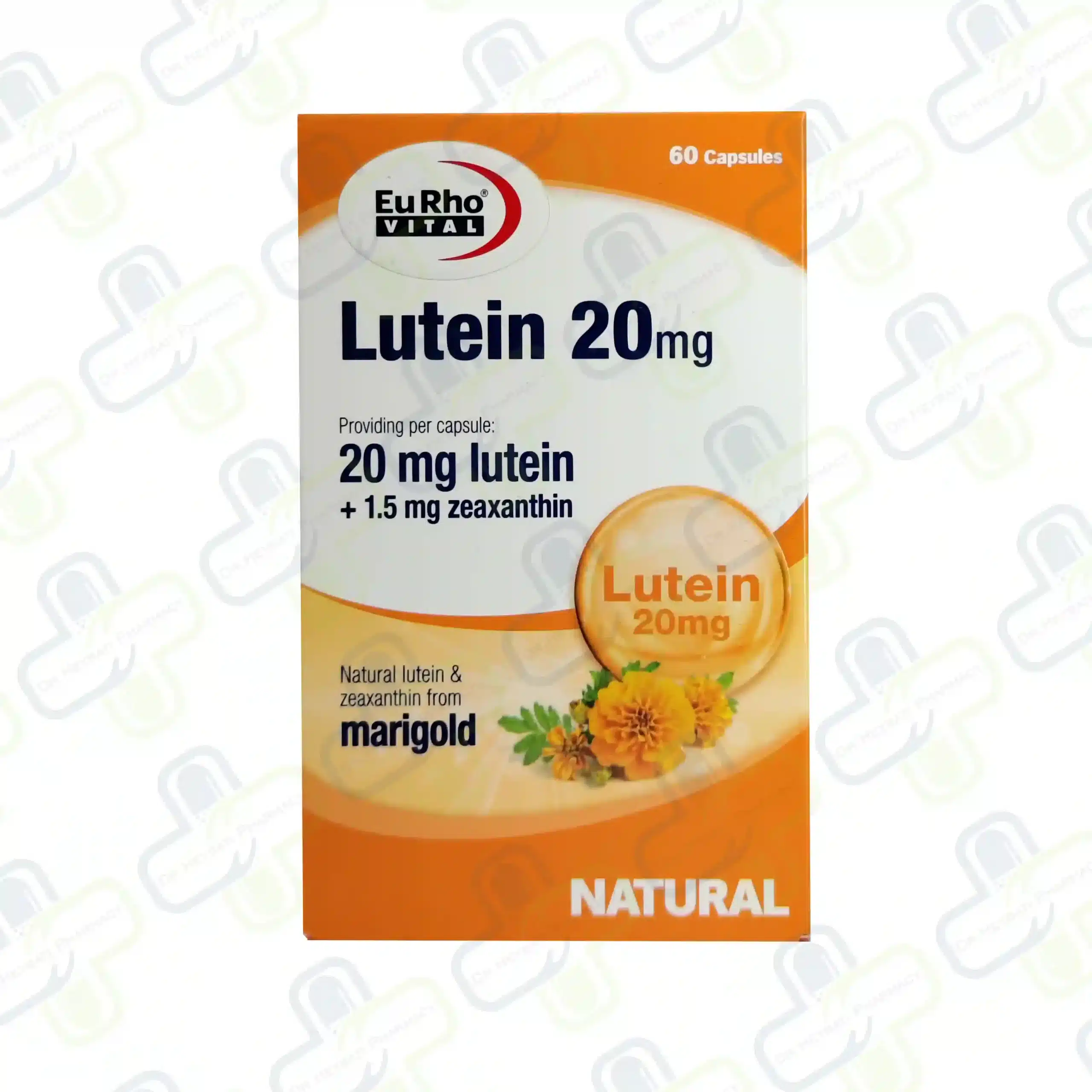 کپسول لوتئین 20 میلی گرم یوروویتال 60 عدد