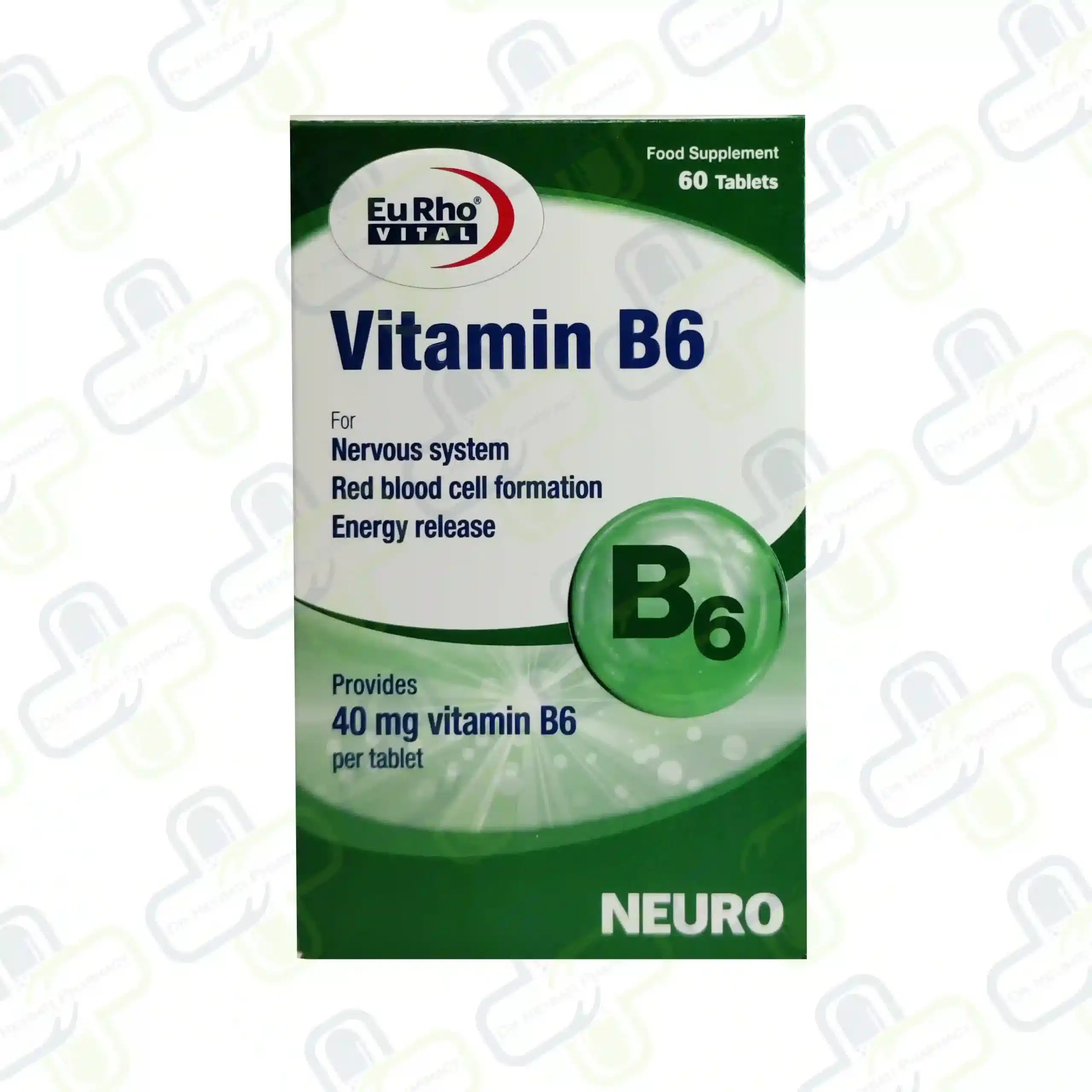 ویتامین B6 یورو ویتال 60 عددی