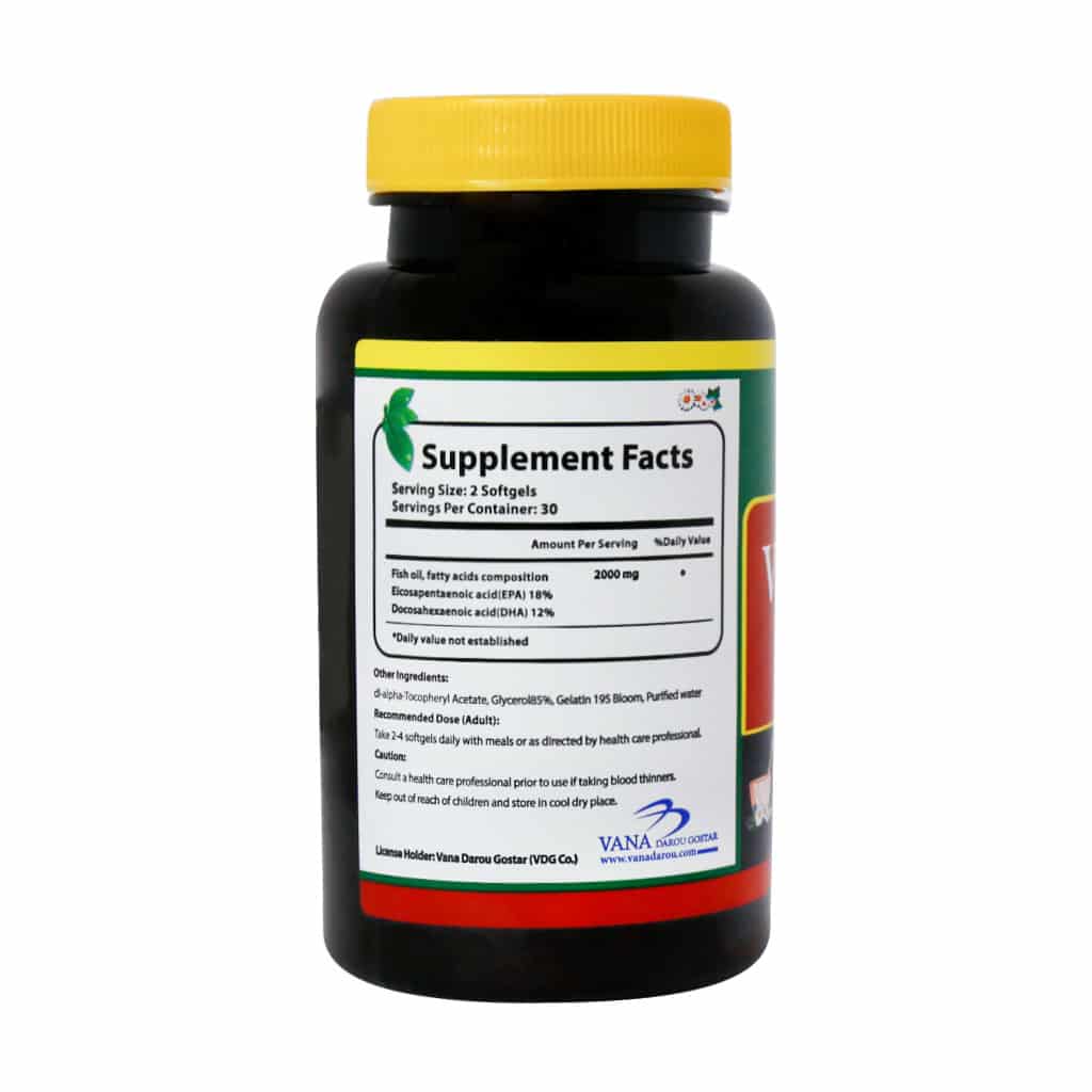 سافت ژل امگا ۳ وانا مکس نورم لایف ۶۰ عددی ۱۰۰۰ میلی گرم