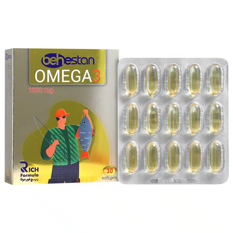 فواید امگا 3 بهستان 1000 میلی گرم