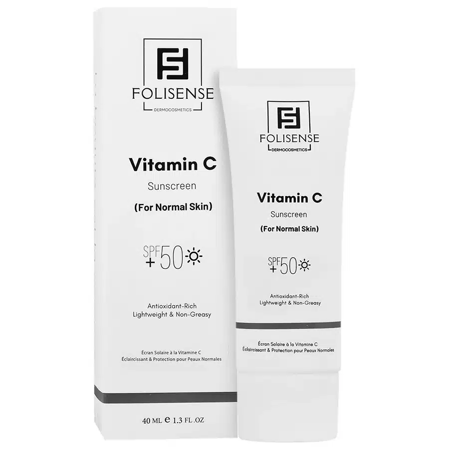کرم ضد آفتاب روشن کننده ویتامین سی SPF50 فولیسنس