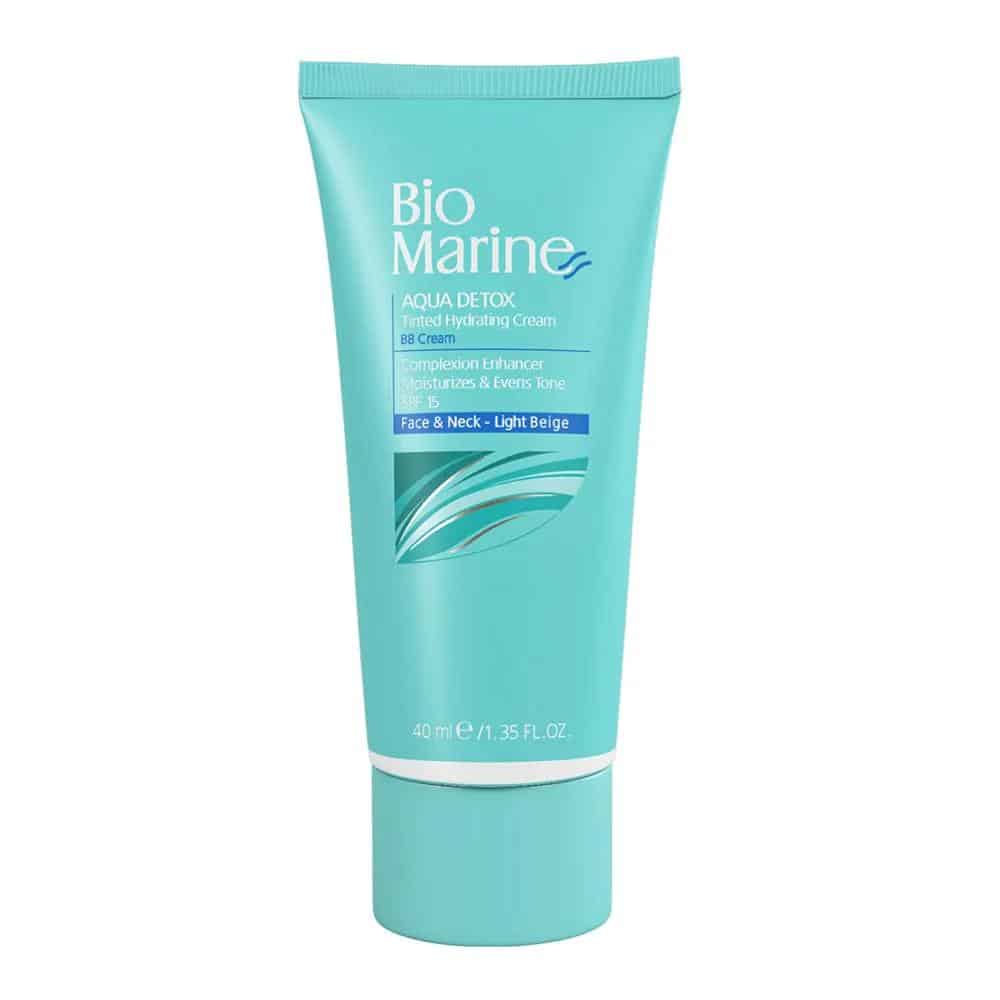 کرم رطوبت رسان رنگی بایو مارین SPF15(بژ روشن)